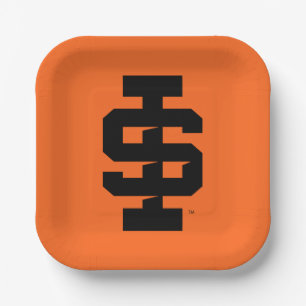 Plato De Papel Idaho State University Bold Bengala Logo