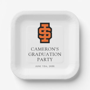 Plato De Papel Idaho State University Bold Bengala Logo