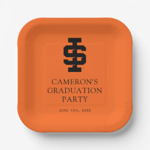 Plato De Papel Idaho State University Bold Bengala Logo