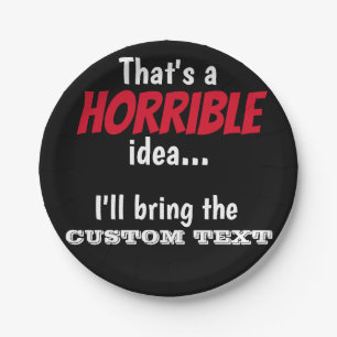 Plato De Papel ¡Idea horrible, hagámoslo! Cojín lumbar