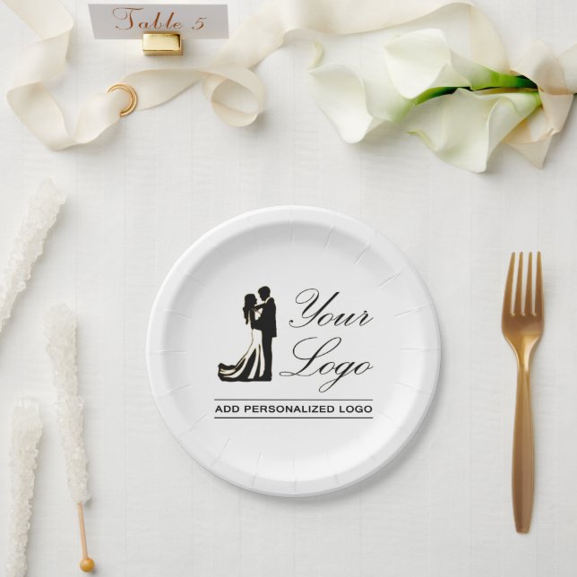Plato De Papel Idea Personalizado Boda personalizada Añadir su di (Boda)