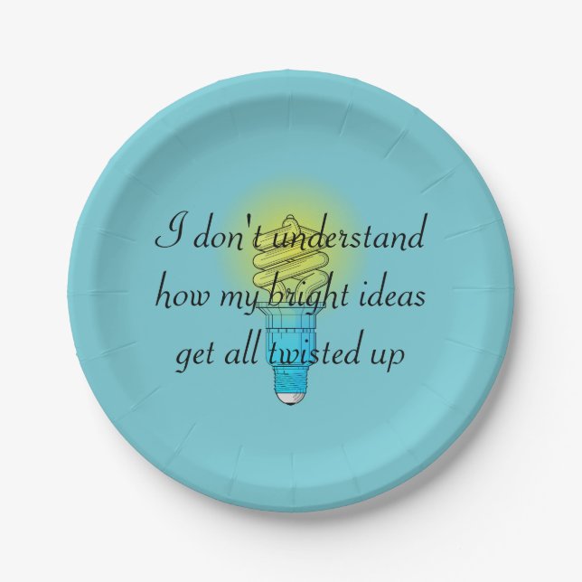 Plato De Papel Ideas brillantes (Anverso)