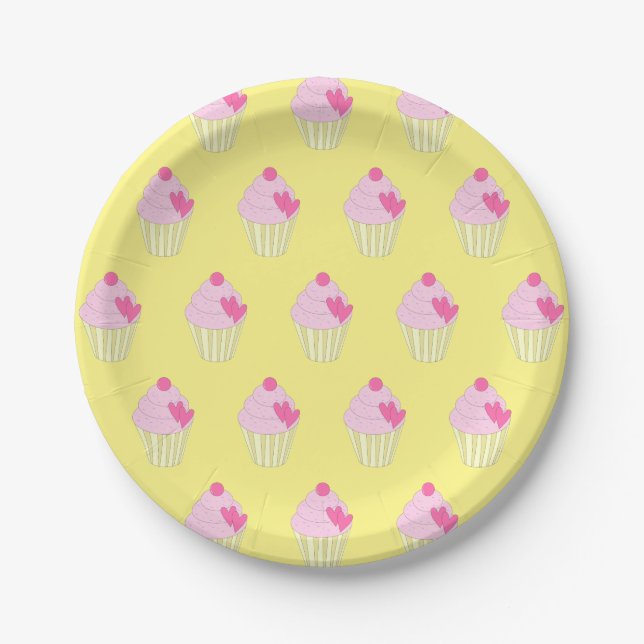 Plato De Papel illusima Amarillo (Anverso)