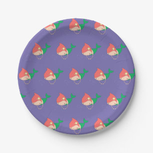 Plato De Papel illusima Cotton Candy Mermaid