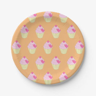 Plato De Papel illusima Naranja