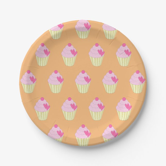 Plato De Papel illusima Naranja (Anverso)