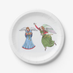 Plato De Papel Illustration of Angels