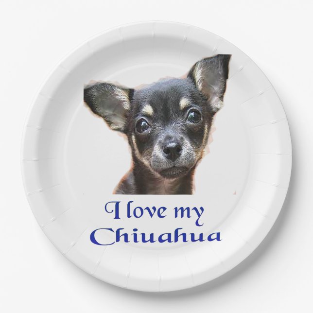 Plato De Papel Ilovemychiwawatee (Anverso)