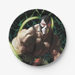Plato De Papel Ilustración de Batman Bane enjambre de murciélagos