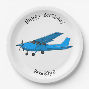 Plato De Papel Ilustracion de personalizado de aviones