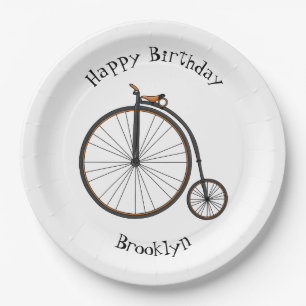 Plato De Papel Ilustracion de personalizado de bicicletas de alta