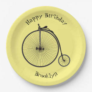 Plato De Papel Ilustracion de personalizado de bicicletas de alta