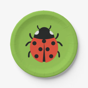 Plato De Papel Ilustracion Ladybug