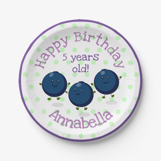 Plato De Papel Ilustracion personalizado de amigos de los dulces  (Anverso)