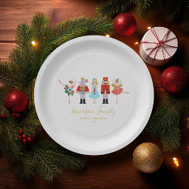 Plato De Papel Ilustraciones de caracteres de los navidades Nutcr