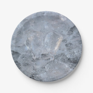 Plato De Papel Imagen de cubo de hielo enfriando