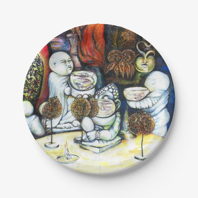 Plato De Papel Impermeable por el desafío (Anverso)