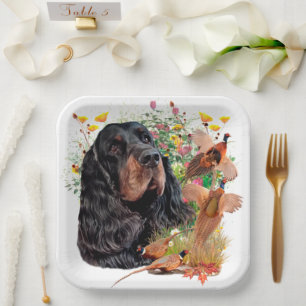 Plato De Papel Impresión acrílica del Poster de tapicería Gordon