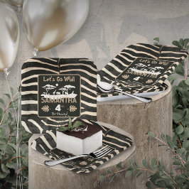 Plato De Papel Impresión animal Placa de papel de cumpleaños de c