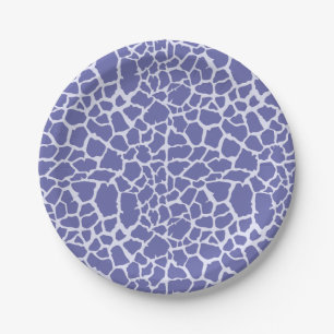 Plato De Papel Impresión de guijarros de perwinkle