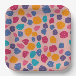 Plato De Papel Impresión de jirafas para animales fiestas - Placa