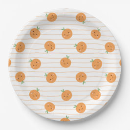 Plato De Papel Impresión de Naranjas personalizados - Placas de p