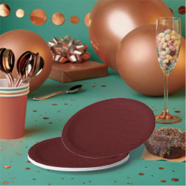 Plato De Papel Impresión de piel de cocodrilo roja