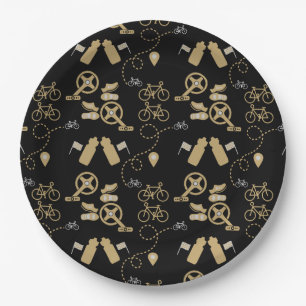Plato De Papel Impresión de regalo de ciclismo