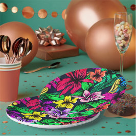 Plato De Papel Impresión hawaiana