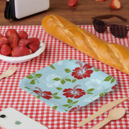 Plato De Papel Impresión hawaiana