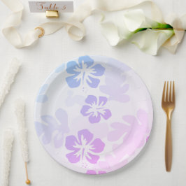 Plato De Papel Impresión hawaiana