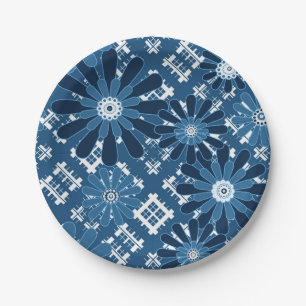 Plato De Papel Impresionante bl floral de chicharrón moderno y ab