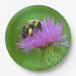 Plato De Papel Impresionante Placa De Papel De Abeja Y Piel