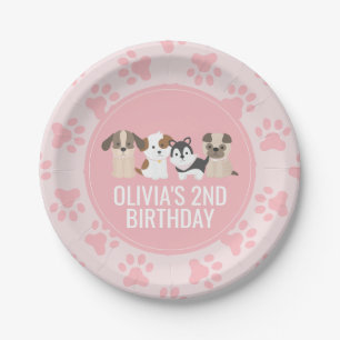 Plato De Papel Impresiones de las placas de las fiestas de cumple
