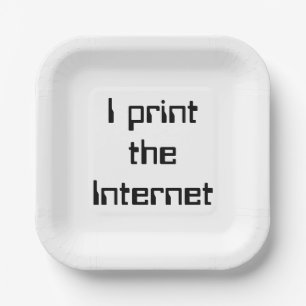 Plato De Papel Imprimo Internet