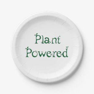 Plato De Papel Impulsado por las Plantas