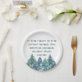 Plato De Papel In The Heart Of The Winter Forest