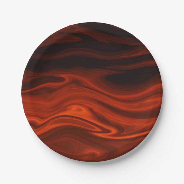 Plato De Papel Incendio líquido por Shirley Taylor (Anverso)