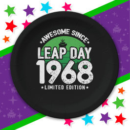 Plato De Papel Increíble desde 1968 Año Salto Día 29 Feb. Cumplea