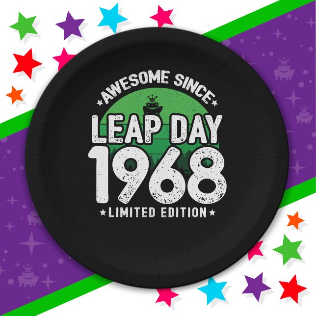 Plato De Papel Increíble desde 1968 Año Salto Día 29 Feb. Cumplea (Subido por el creador)