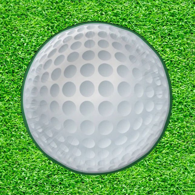 Plato De Papel Increíbles suministros para Fiestas de golf (Swing into Fun with Every Plate!)