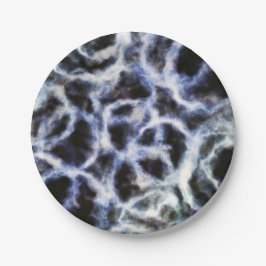 Plato De Papel índigo shibori reciclado: