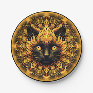 Plato De Papel Inferno Kitty Mandala