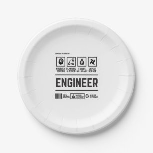 Plato De Papel ingeniero