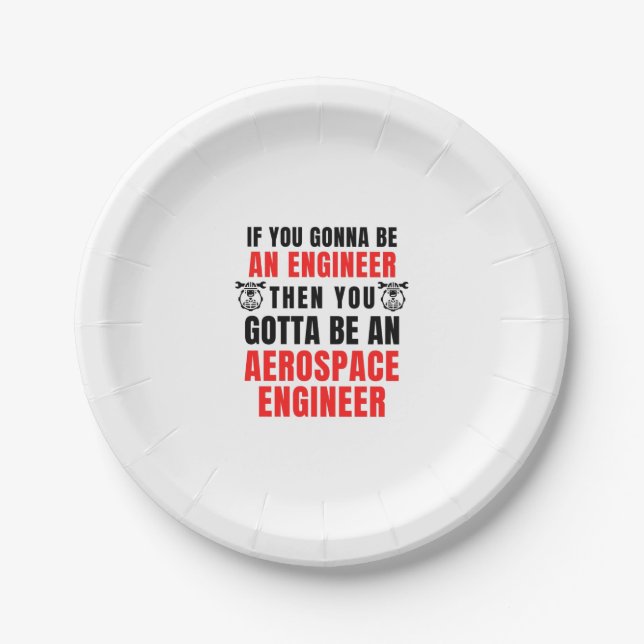 PLATO DE PAPEL INGENIERO DE AEROSPACE (Anverso)