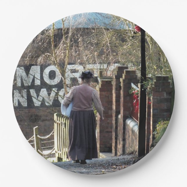 PLATO DE PAPEL INGLATERRA VICTORIANA (Anverso)