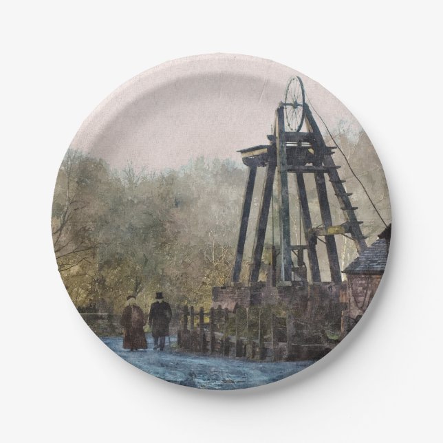 PLATO DE PAPEL INGLATERRA VICTORIANA (Anverso)