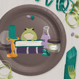 Plato De Papel Ingredientes de la concha Halloween