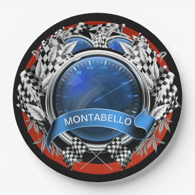 Plato De Papel Iniciar sus motores (Anverso)