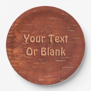 Plato De Papel Inner Birch Bark